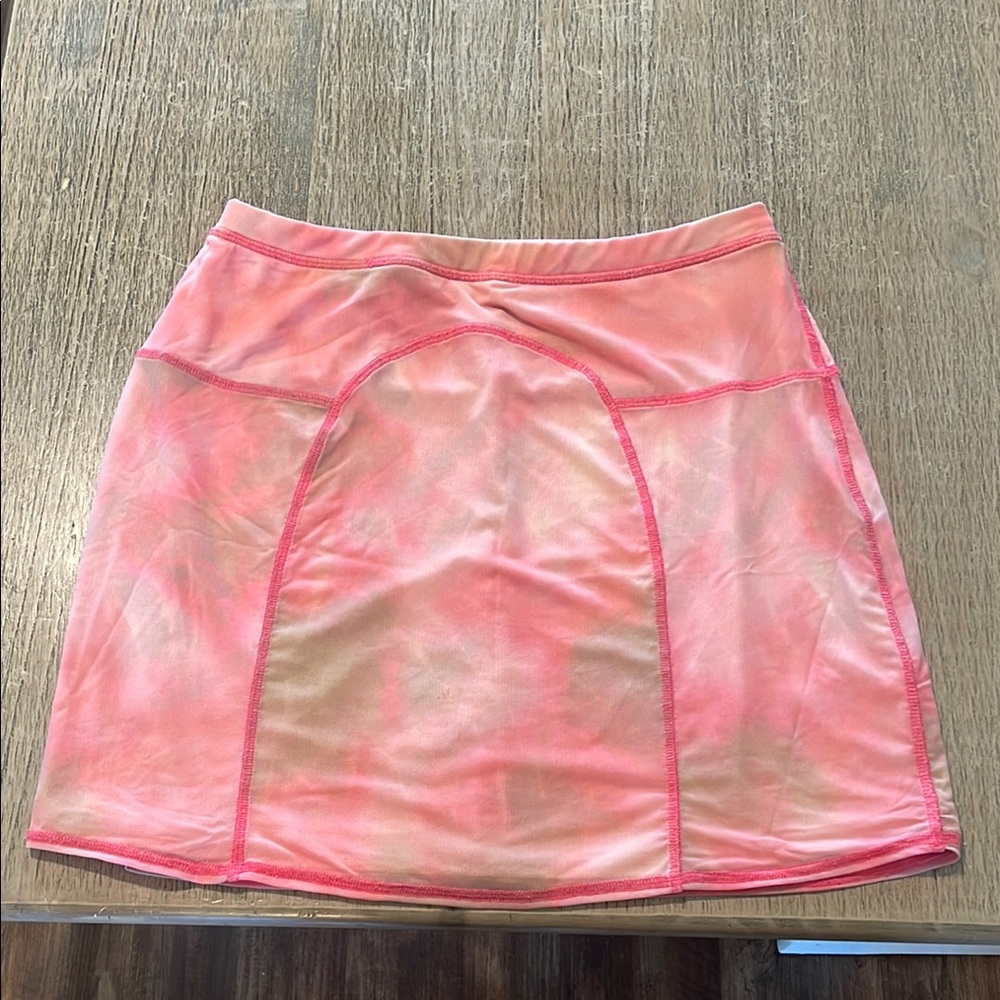 Urban Outfitters Pink‎ Mesh Tye Dye Ombré Mini Skirt Size M